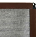 plisseret insektnet til vinduer aluminium 120x120 cm brun
