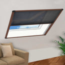 plisseret insektnet til vinduer aluminium 120x120 cm brun