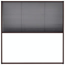 plisseret insektnet til vinduer aluminium 120x120 cm brun