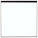 plisseret insektnet til vinduer aluminium 120x120 cm brun