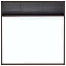 plisseret insektnet til vinduer aluminium 120x120 cm brun