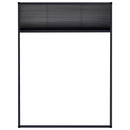 plisseret insektnet til vinduer 60x80 cm aluminium antracitgrå
