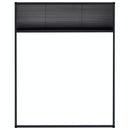 plisseret insektnet til vinduer 80x100 cm aluminium antracitgrå