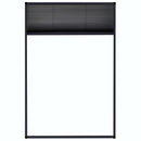 plisseret insektnet til vinduer 80x120 cm aluminium antracitgrå