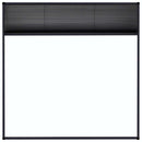 plisseret insektnet til vinduer 120x120 cm aluminium antracit
