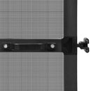 Svingbart insektnet Anthracit og sort 100 x 215 cm