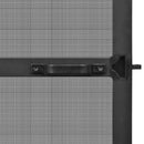 Svingbart insektnet Anthracit og sort 120 x 240 cm