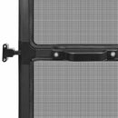 Svingbart insektnet Anthracit og sort 120 x 240 cm
