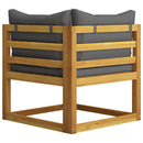loungesæt til haven 12 dele med hynde massivt akacietræ