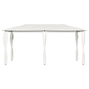 pavillon med stolpeovertræk 2,98x5,3x2,59m 160 g/m² cremefarvet