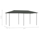 pavillon 2,98x5,3x2,59 m 160 g/m² antracitgrå