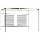 havepavillon med udtrækkeligt tag 3x4x2,3 m 180 g/m² creme