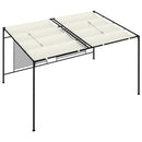 havepavillon med udtrækkeligt tag 3x4x2,3 m 180 g/m² creme