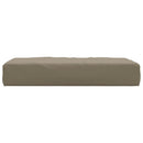 pallehynde 60x60x6 cm oxfordstof gråbrun