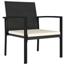 havestole 4 stk. polyrattan sort