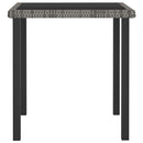havebord 70x70x73 cm polyrattan grå