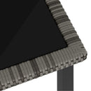 havebord 180x70x73 cm polyrattan grå