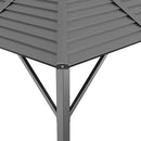 pavillon med tag 3x3 m antracitgrå