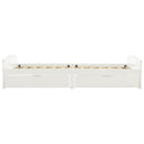 sengestel med 2 skuffer uden madras 90x200 cm hvid