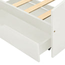 sengestel med 2 skuffer uden madras 90x200 cm hvid