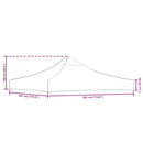 tag til festtelt 3x3 m 270 g/m² brun