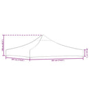 tag til festtelt 3x3 m 270 g/m² gul