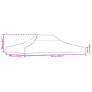 tag til festtelt 4x3 m 270 g/m² bordeauxfarvet