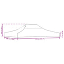 tag til festtelt 4x3 m 270 g/m² gul