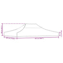 tag til festtelt 4,5x3 m 270 g/m² grøn