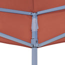 tag til festtelt 4,5x3 m 270 g/m² terrakotta