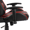 drejelig gamingstol PVC rød
