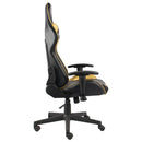 drejelig gamingstol PVC guldfarvet