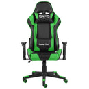 drejelig gamingstol PVC grøn