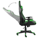 drejelig gamingstol PVC grøn