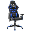 gamingstol kunstlæder sort og blå