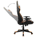 gamingstol kunstlæder sort og orange