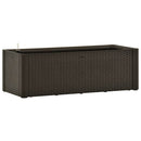 højbed med automatisk vandingssystem 100x43x33 cm mokkafarvet
