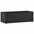 højbed med automatisk vandingssystem 100x43x33 cm antracitgrå