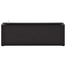 højbed med automatisk vandingssystem 100x43x33 cm antracitgrå