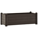 højbed 100x43x35 cm PP mokkafarvet
