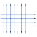 klatrenet 200x150 cm blå