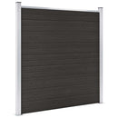 hegnspanel 180x186 cm WPC sort