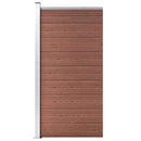 hegnspanel 95x186 cm WPC brun