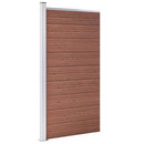 hegnspanel 95x186 cm WPC brun
