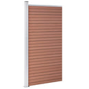hegnspanel 95x186 cm WPC brun