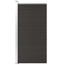 hegnspanel 95x186 cm WPC sort