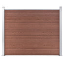 hegnspanel 180x146 cm WPC brun