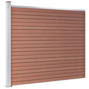 hegnspanel 175x146 cm WPC brun