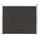hegnspanel 180x146 cm WPC sort