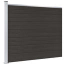 hegnspanel 175x146 cm WPC sort